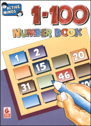 Active Minds 1-100 Number Book