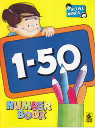 Active Minds 1-50 Number Book